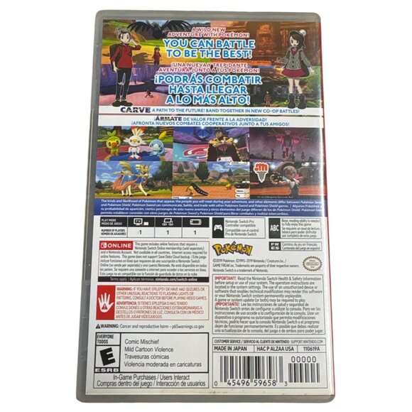 Nintendo Switch Pokémon Sword Game Box Only - Picture 2 of 2